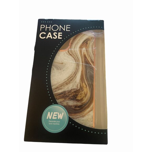 iphone 13 protective case New marble earth tone & Gold NEW - Picture 2 of 6